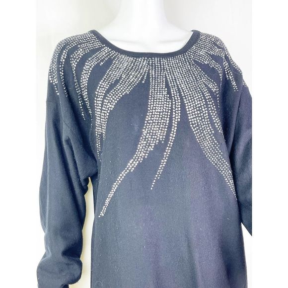 Vintage Plumo 1980's Glitter Sweater / Sweatshirt - Sz M - Picture 2 of 6